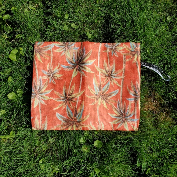 NWOT Body Glove Orange Tropical Print Zip Carry Pouch - Picture 3 of 3